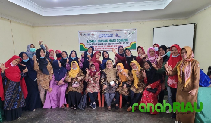 Semarakkan HUT Pekanbaru, Kelurahan Wonorejo gelar lomba masak Nasi Goreng